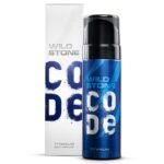 WILD STONE CODE Titanium Long Lasting No Gas Body Perfume Spray For Men, 120Ml