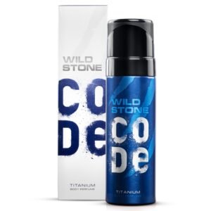 WILD STONE CODE Titanium Long Lasting No Gas Body Perfume Spray For Men, 120Ml