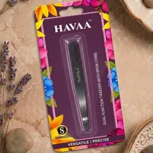 Havaa Dual Function Tweezer With Brow Comb